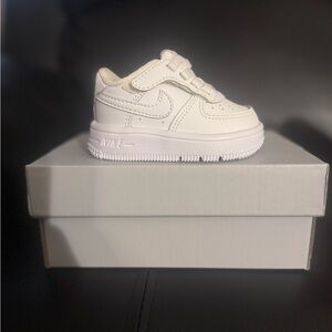 Nike Kids All-White Airforce 1